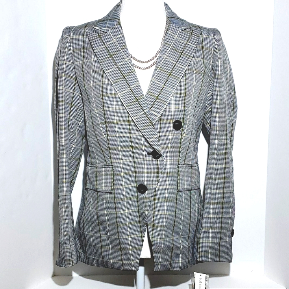 BAR lll Women's Blazer Black/Saffron Multi